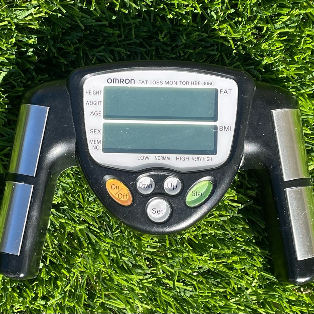 Omron HBF-306CN Fat Loss Monitor Black Tested Working No Battery Included Used